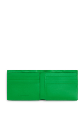 Intrecciato Bi-Fold Wallet in Parakeet